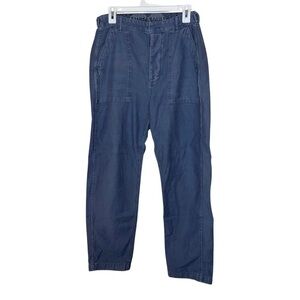 American Eagle Highest Waist 90’s Boyfriend Pants Blue Size 8 Long